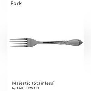 Farberware Majestic Dinner Forks Stainless Flatware Silverware Set Of 4